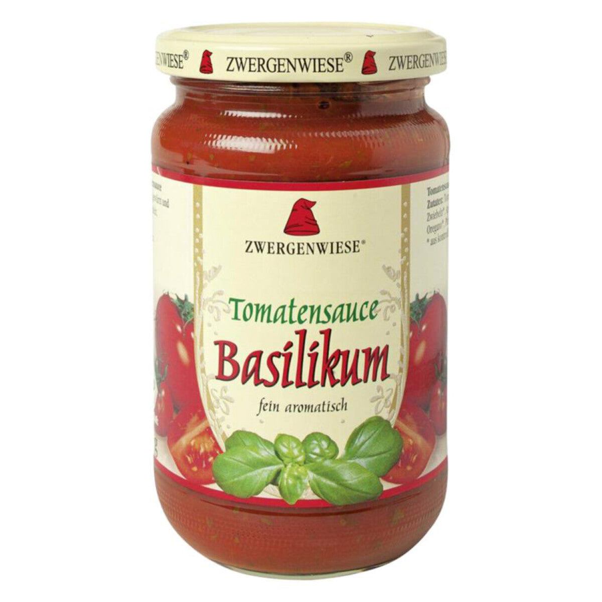 ZWERGENWIESE Tomatensauce Basilikum - 350 g