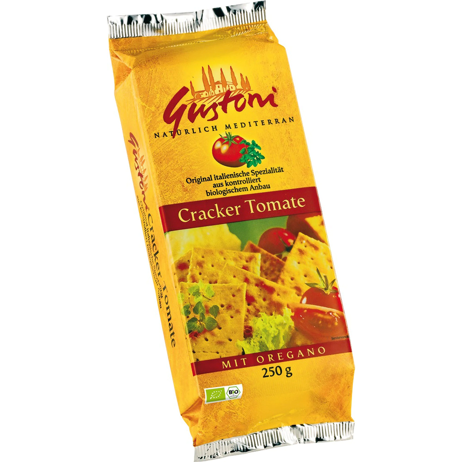 GUSTONI Cracker Tomate mit Oregano - 250 g