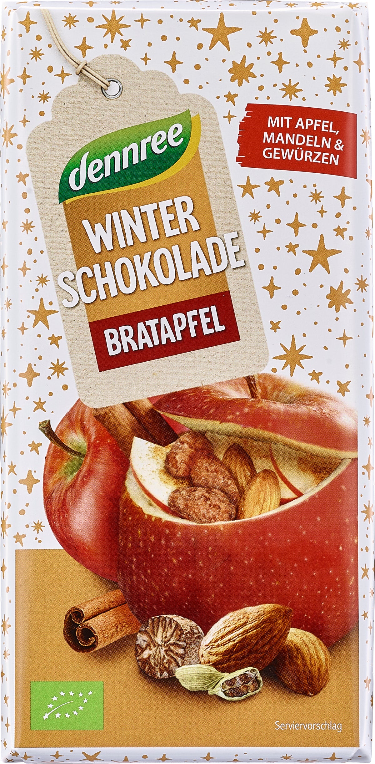 DENNREE Winterschokolade Bratapfel - 100 g 