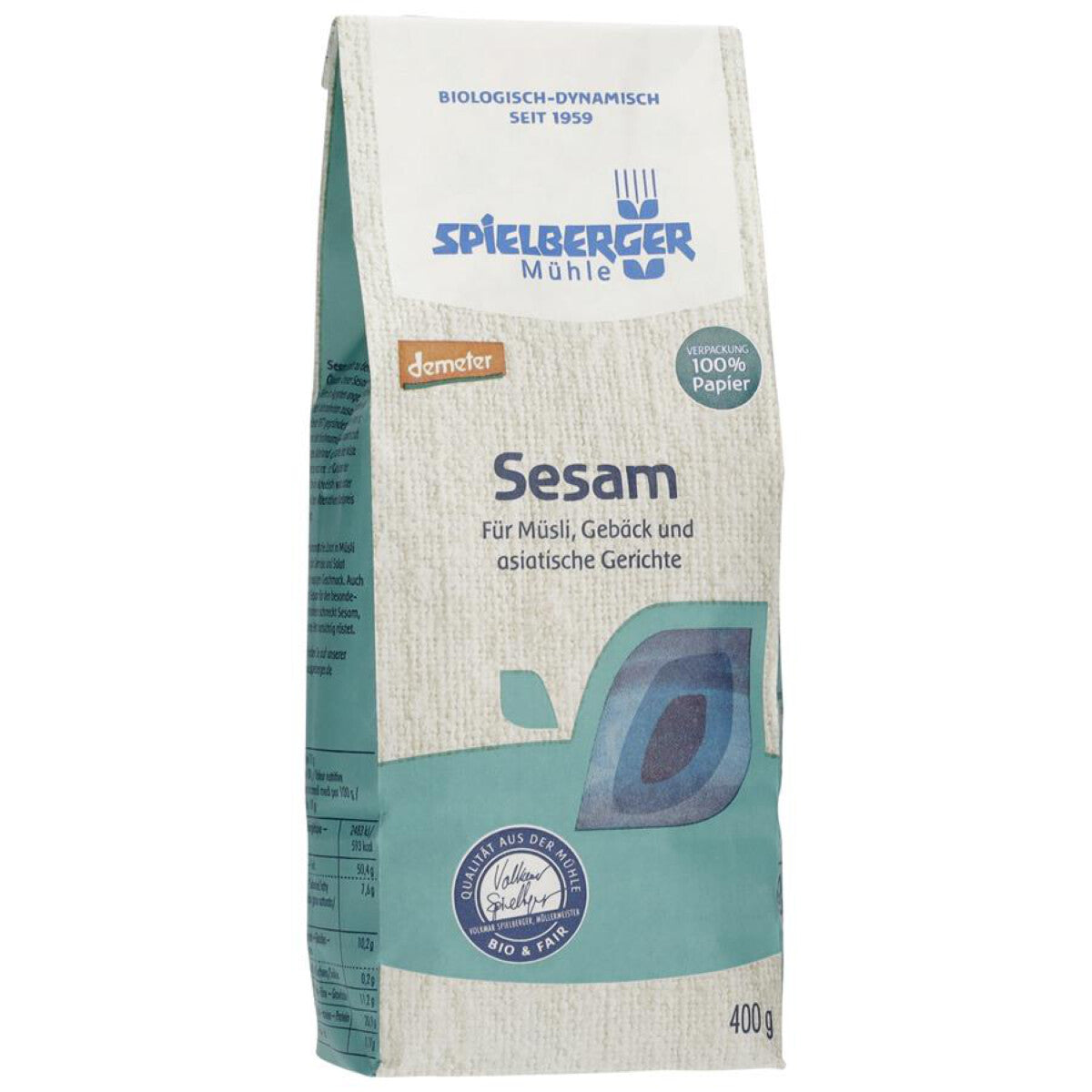 SPIELBERGER MÜHLE Sesam ungeschält - 400 g