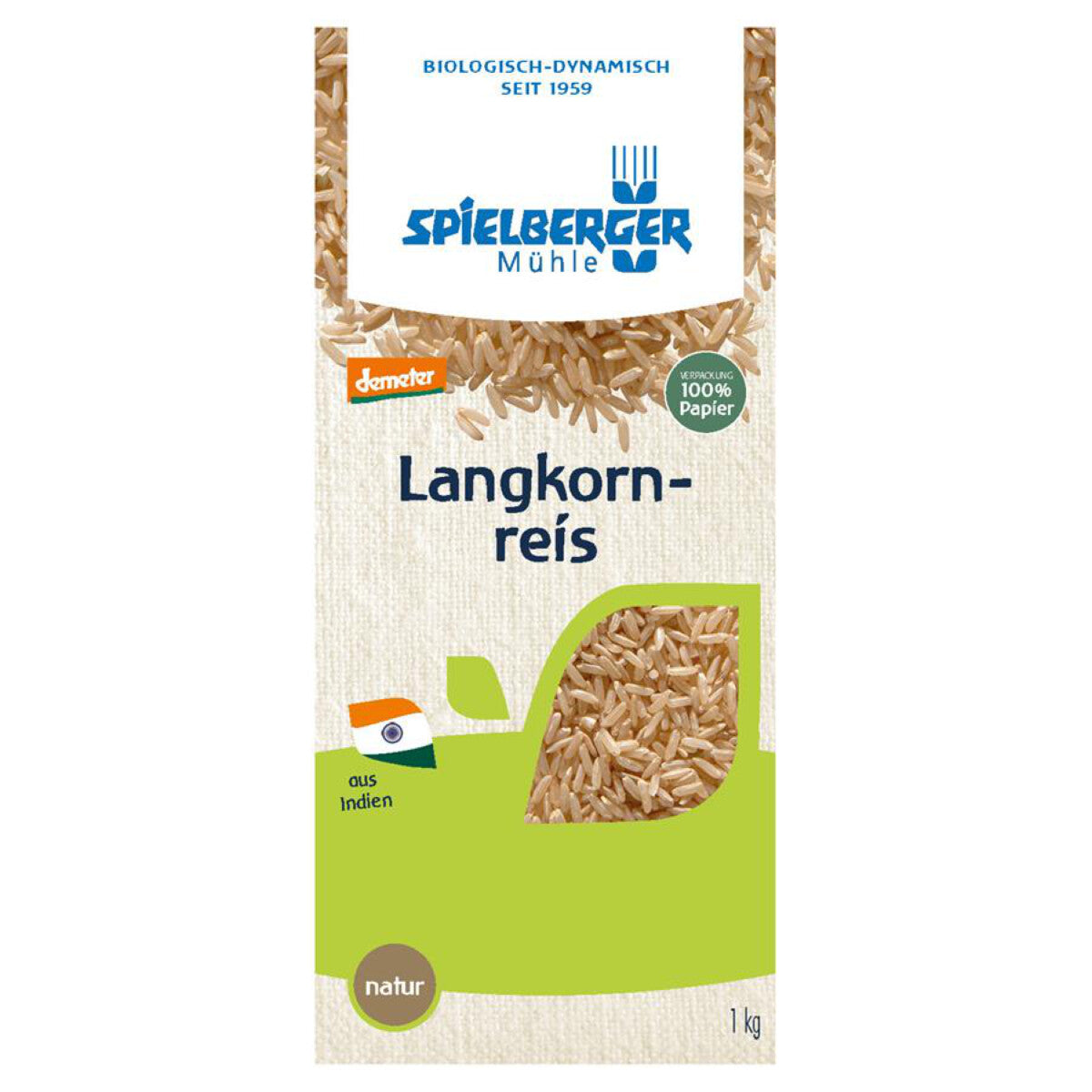 SPIELBERGER MÜHLE Langkornreis natur - 1 kg
