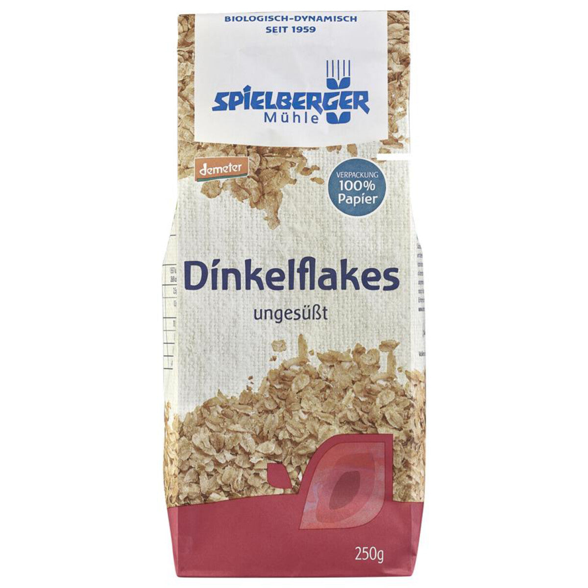 SPIELBERGER MÜHLE Dinkelflakes ungesüßt - 250 g