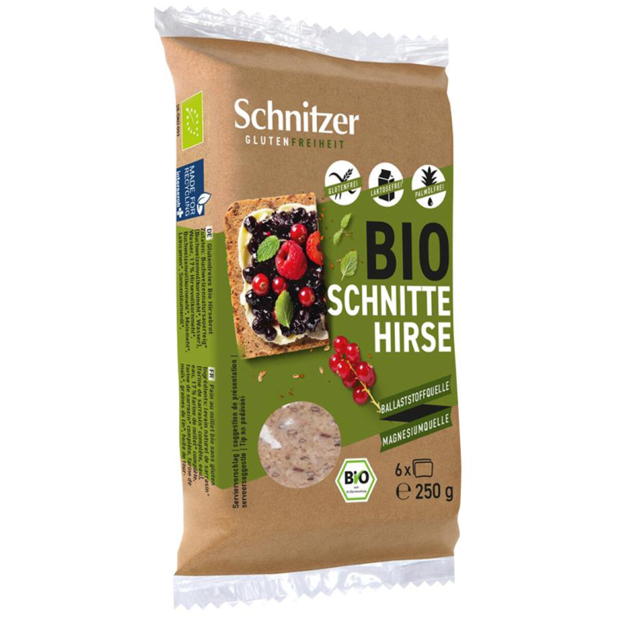 SCHNITZER GLUTENFREI Hirsebrot Schnitten - 250 g