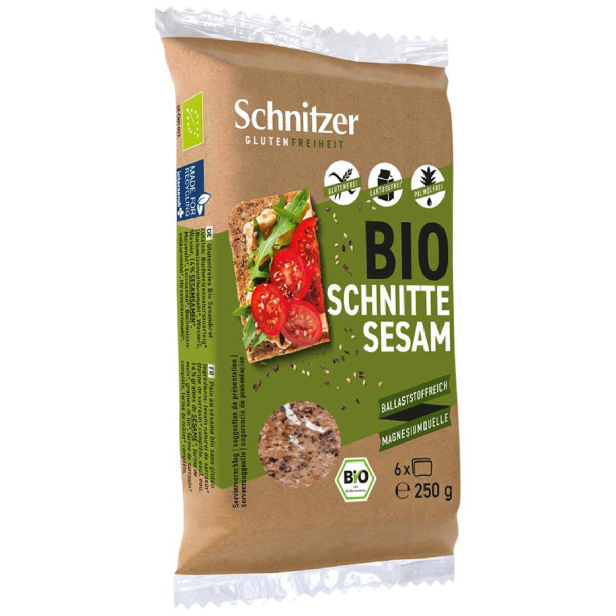SCHNITZER GLUTENFREI Sesam Schnitten - 250 g