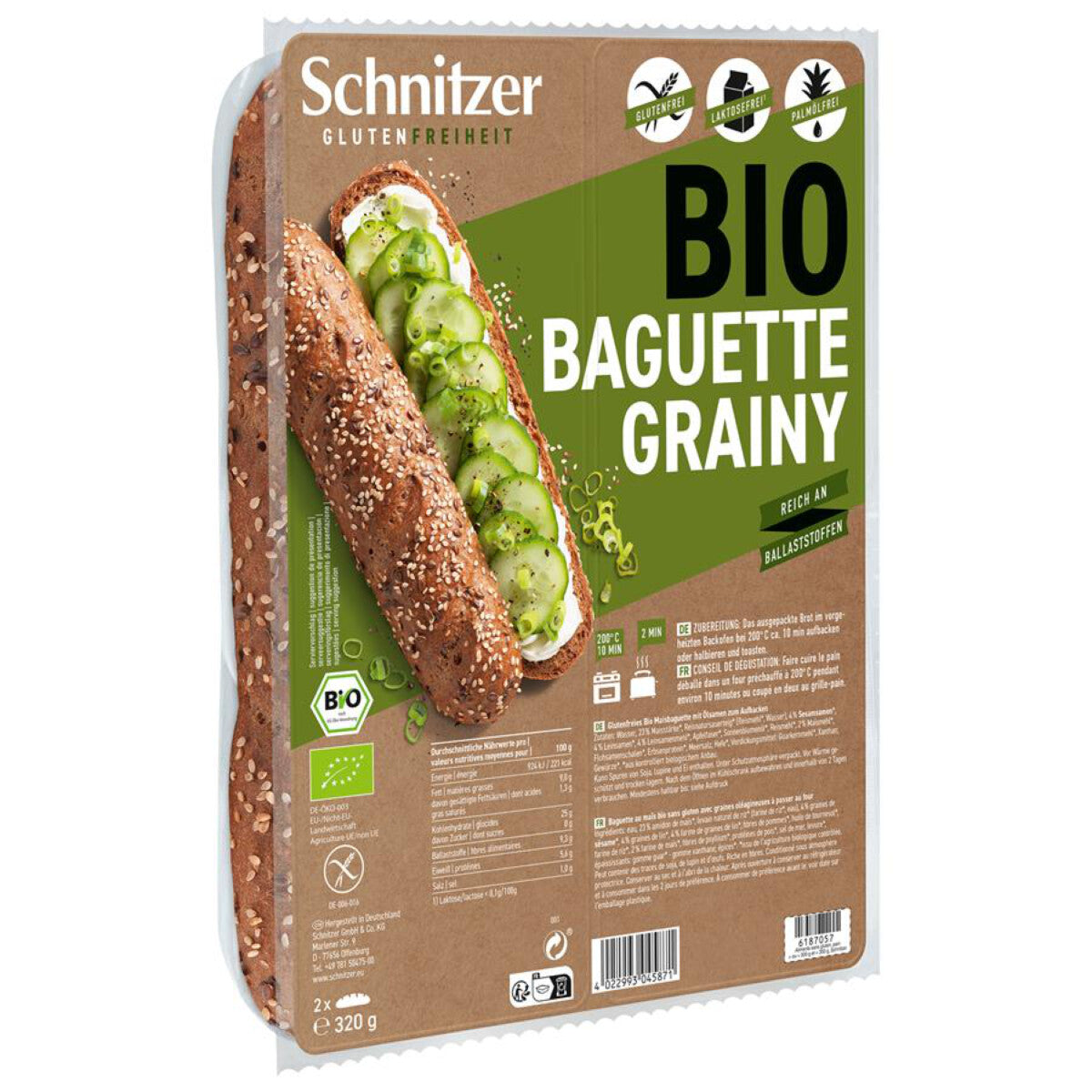 SCHNITZER Baguette Grainy - 320 g