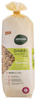 Dinkel Maccaroni kurz, Marke Naturata, 500g 