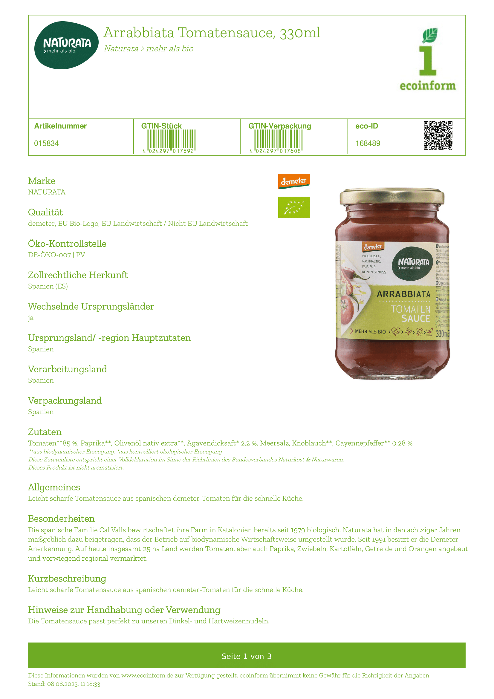 Tomatensauce Arrabbiata