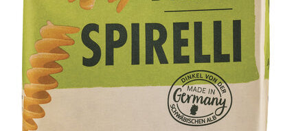 NATURATA- Dinkel Spirelli hell, 500g