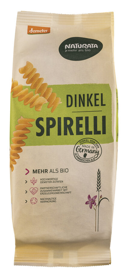 NATURATA- Dinkel Spirelli hell, 500g