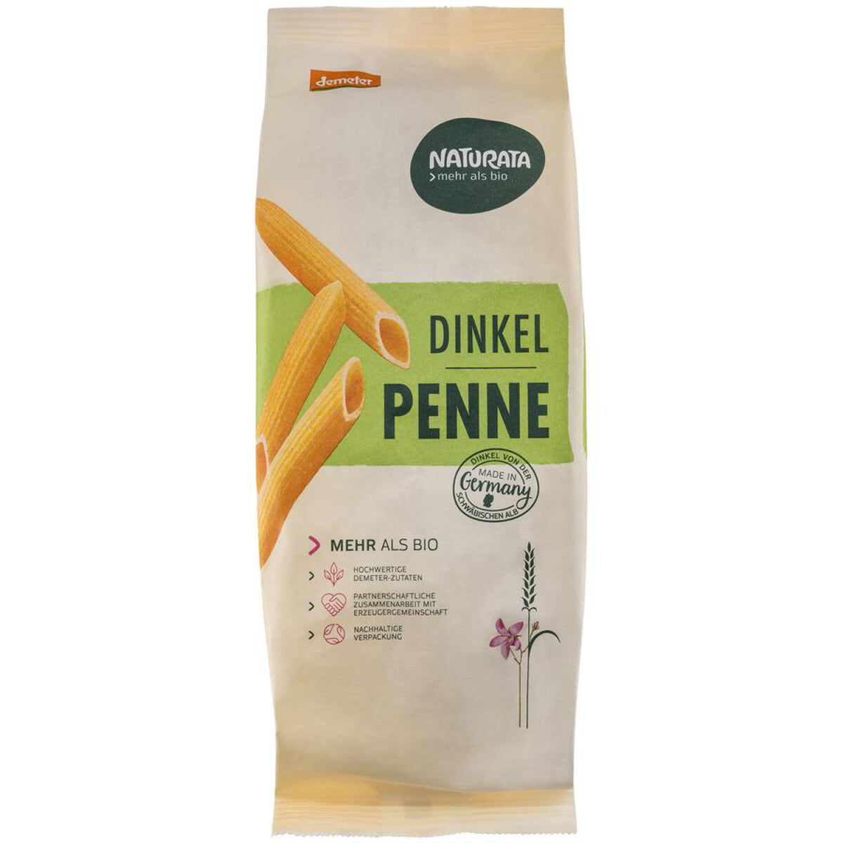 NATURATA Dinkel-Penne hell - 500 g