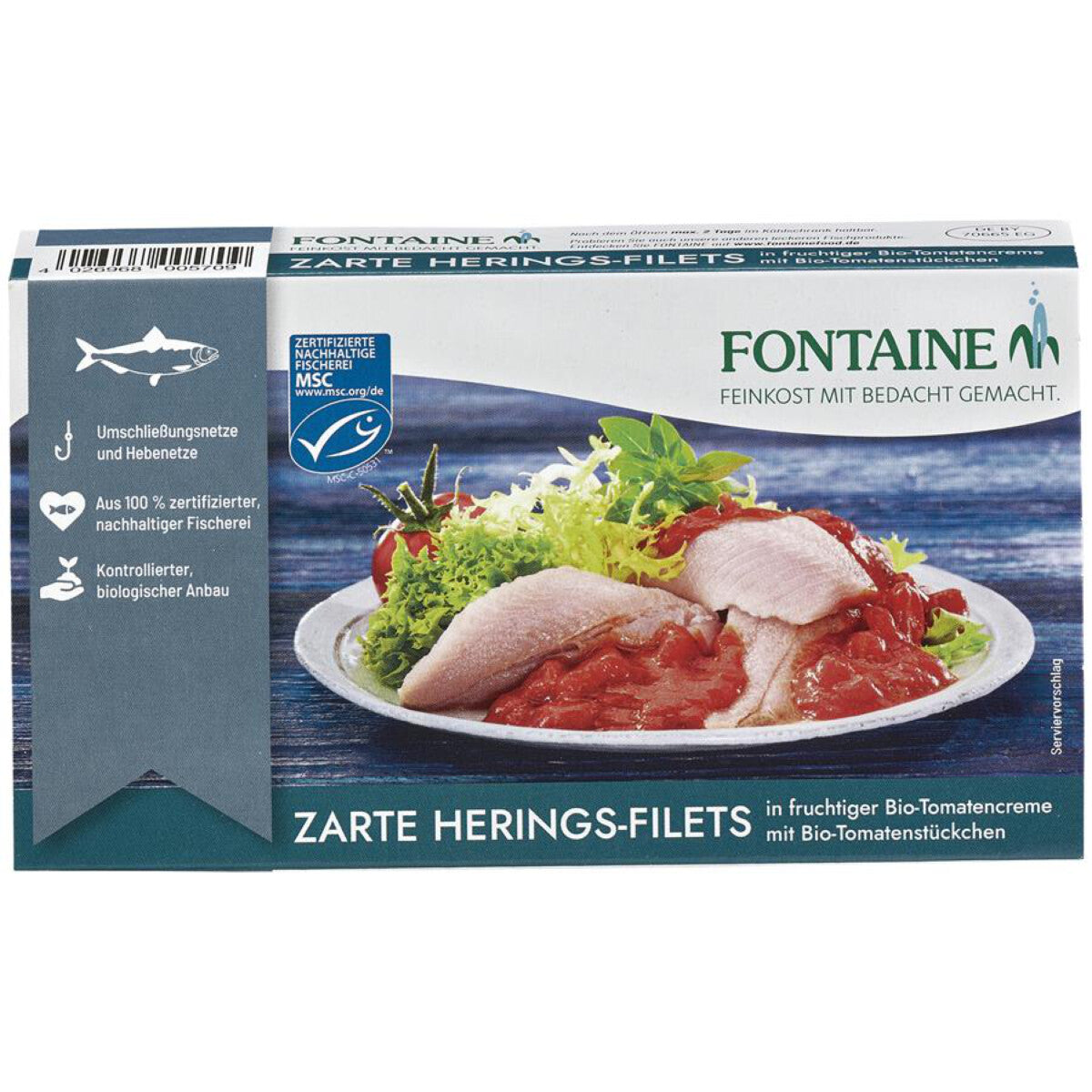 FONTAINE Heringsfilet BioTomate Creme - 200 g