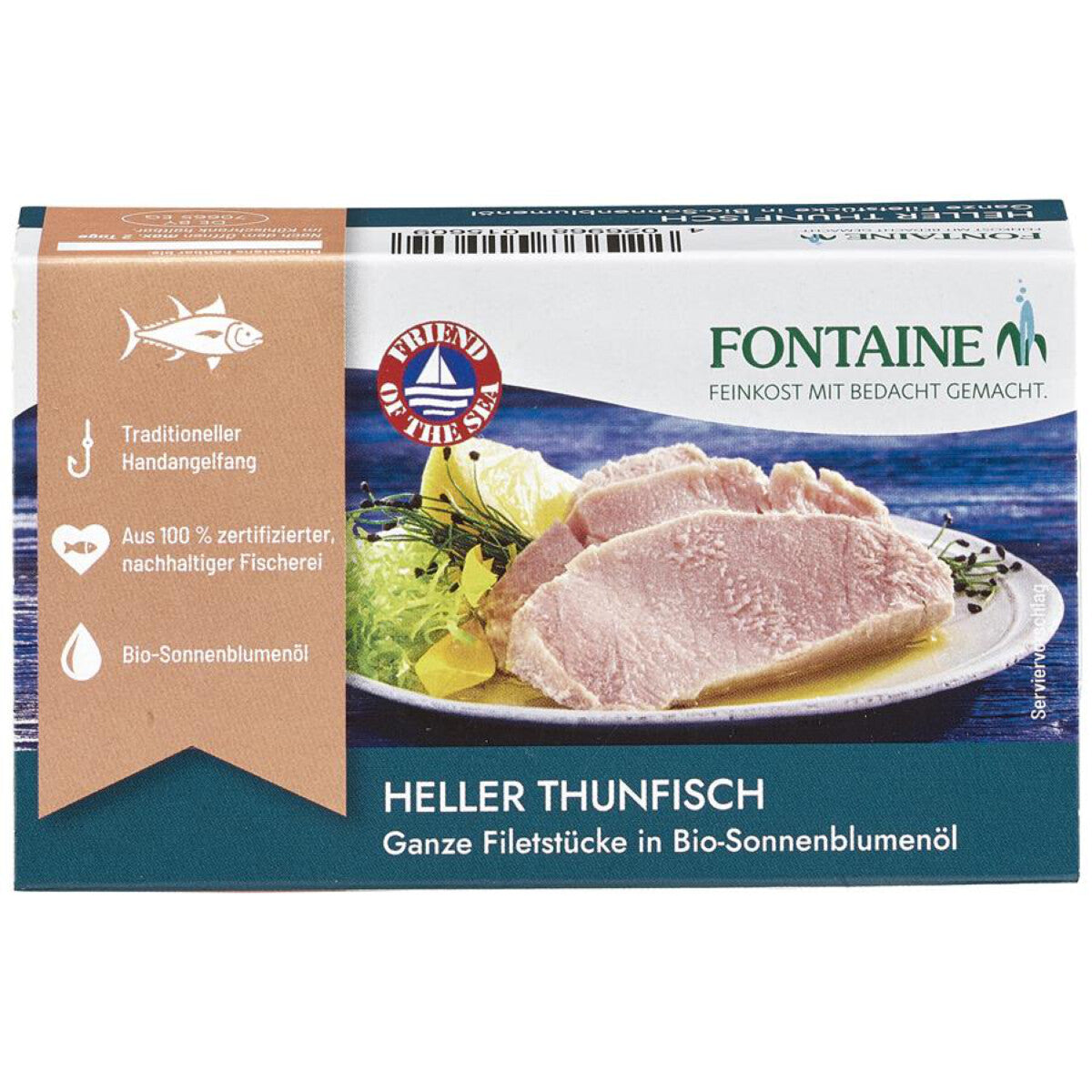 FONTAINE Thunfisch hell in Sonnenblumen-Öl - 120 g