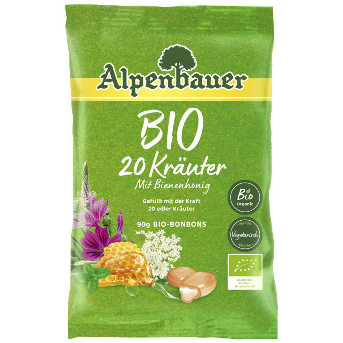ALPENBAUER 20 Kräuter Bonbons - 90 g