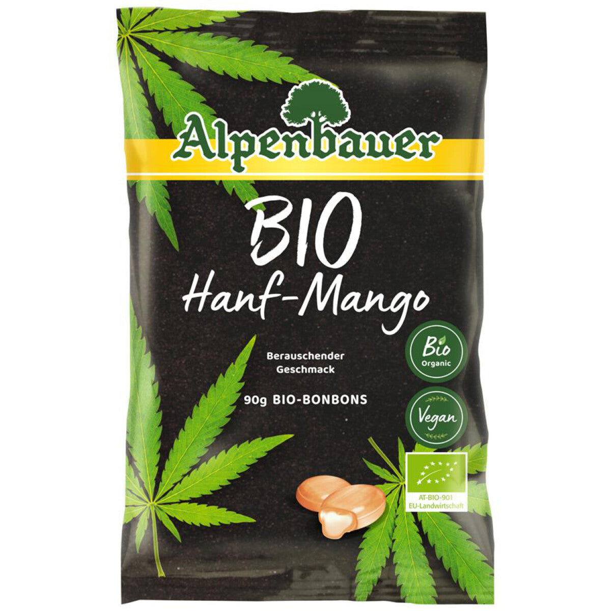 ALPENBAUER Hanf-Mango Bonbons - 90 g