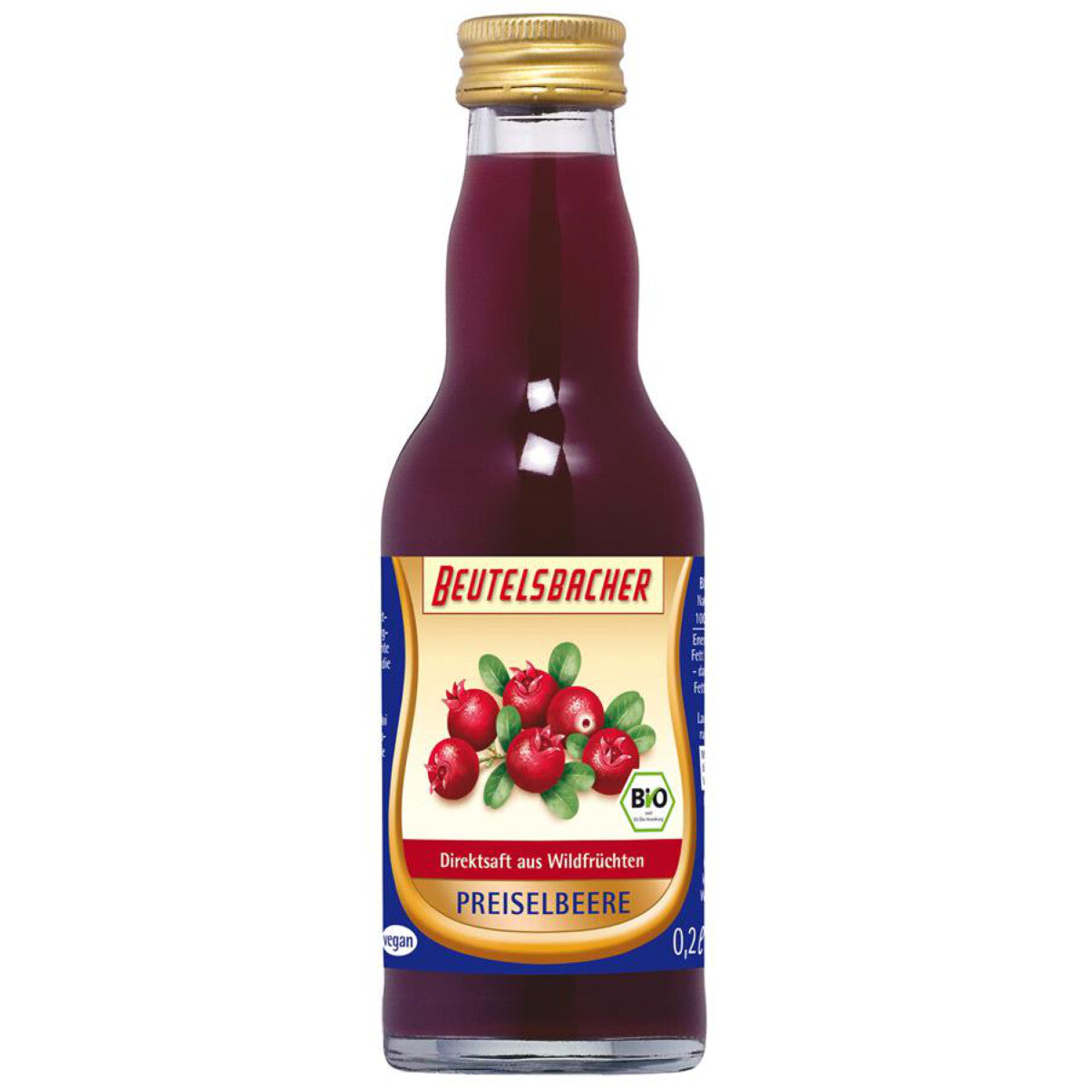 BEUTELSBACHER Preiselbeer Direktsaft MW -200 ml 