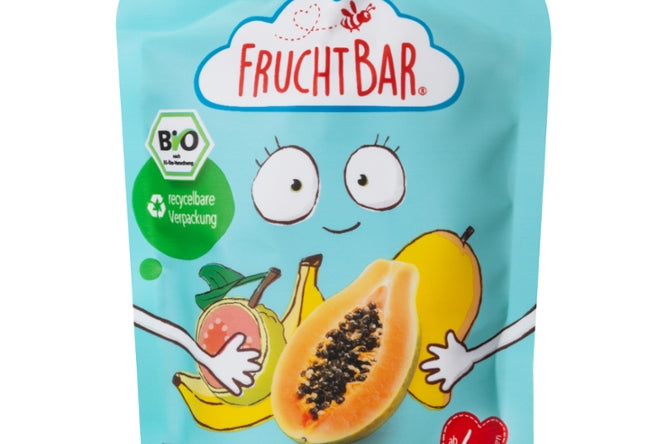 FRUCHTBAR Fruchtpüree Guave, Papaya, Mango, Banane - 100g