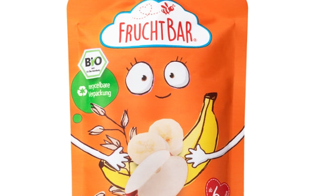 FRUCHTBAR Fruchtpüree Apfel, Banane, Hafer - 100g