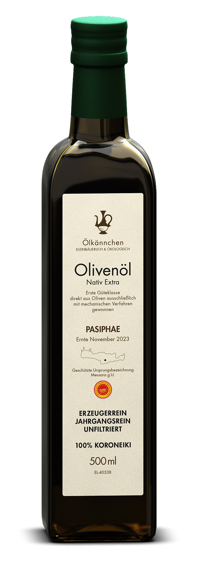 ÖLKÄNNCHEN Olivenöl Pasiphae Prásinos - 500 ml 
