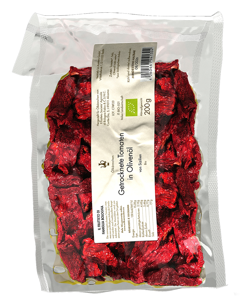 ÖLKÄNNCHEN getrocknete Tomaten in Onlivenöl - 200 g 