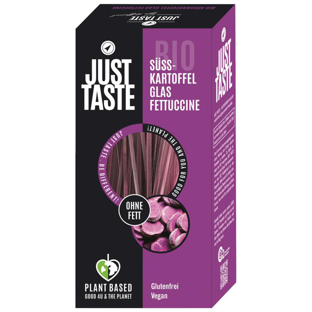 JUST TASTE Süßkartoffel Glas Fettuccine - 250 g