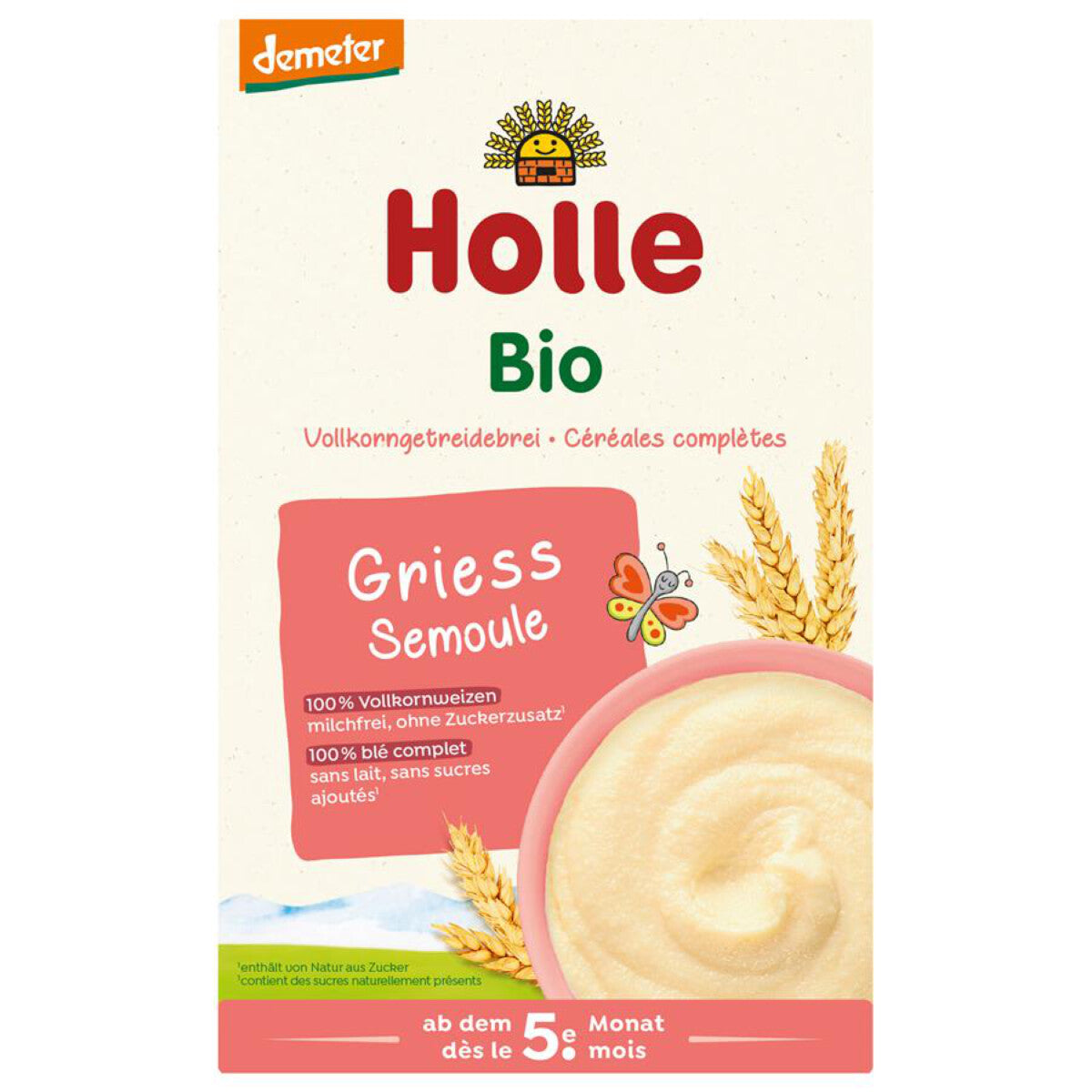 HOLLE Vollkorngetreidebrei Griess -  250 g