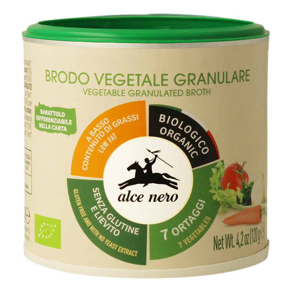 ALCE NERO Gekörnte Gemüsebrühe 120 g