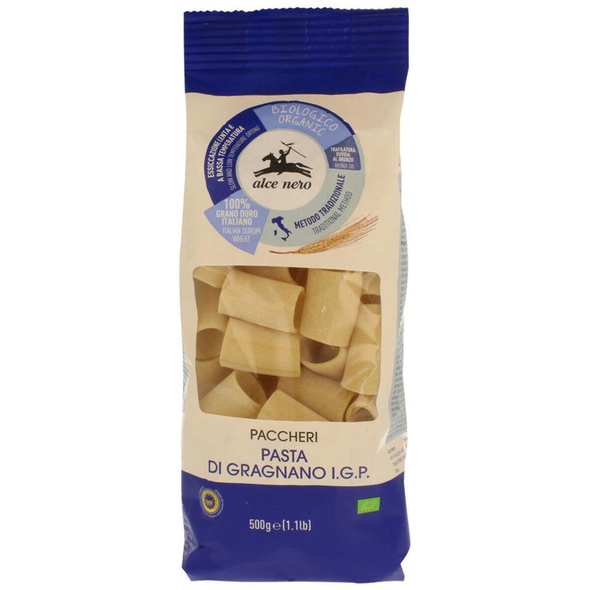 ALCE NERO Paccheri Pasta di Gragnano IGP - 500 g