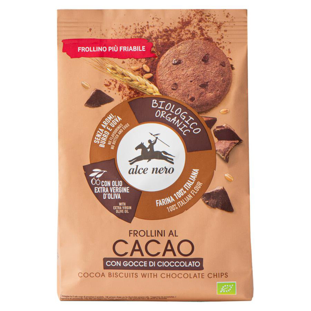 ALCE NERO Kakaokekse Schokotropfen - 300 g