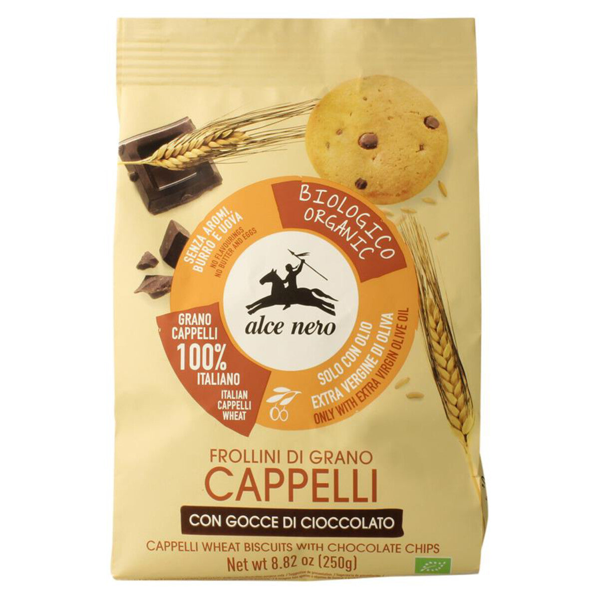 ALCE NERO Kekse mit Schokotropfen - 250 g