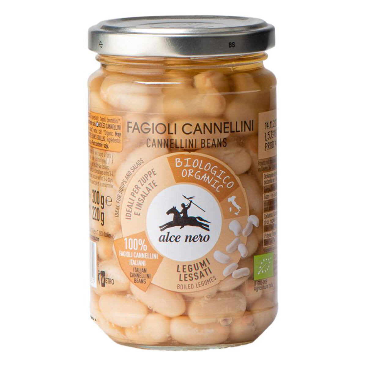 ALCE NERO Gekochte Canellinibohnen - 300 g