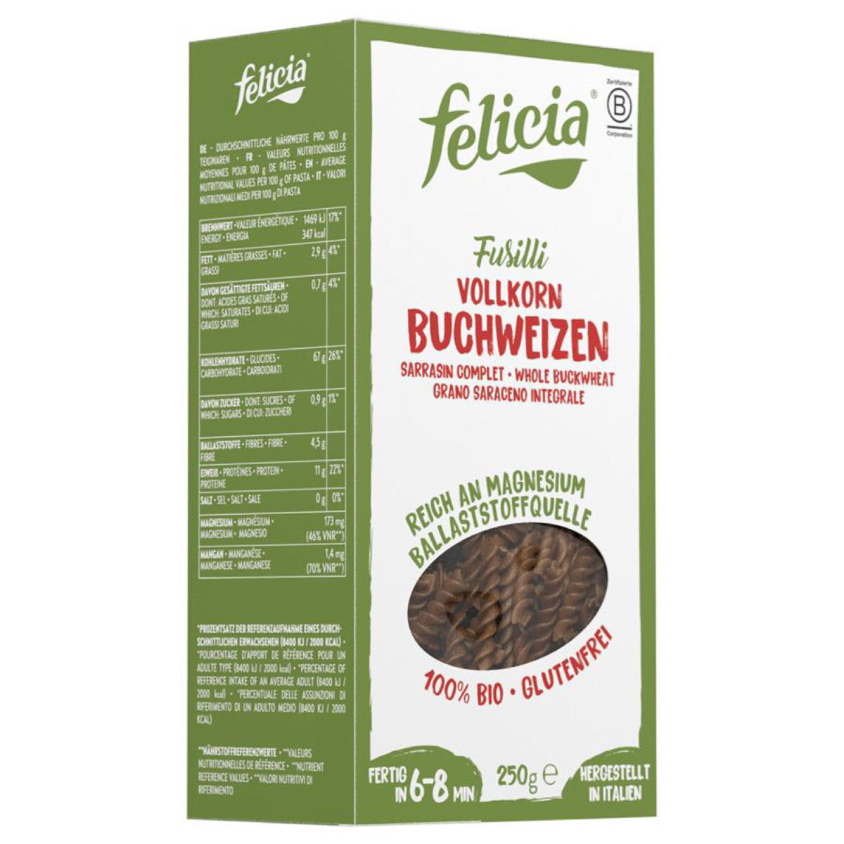 FELICIA BIO Buchweizen Fusilli - 250 g