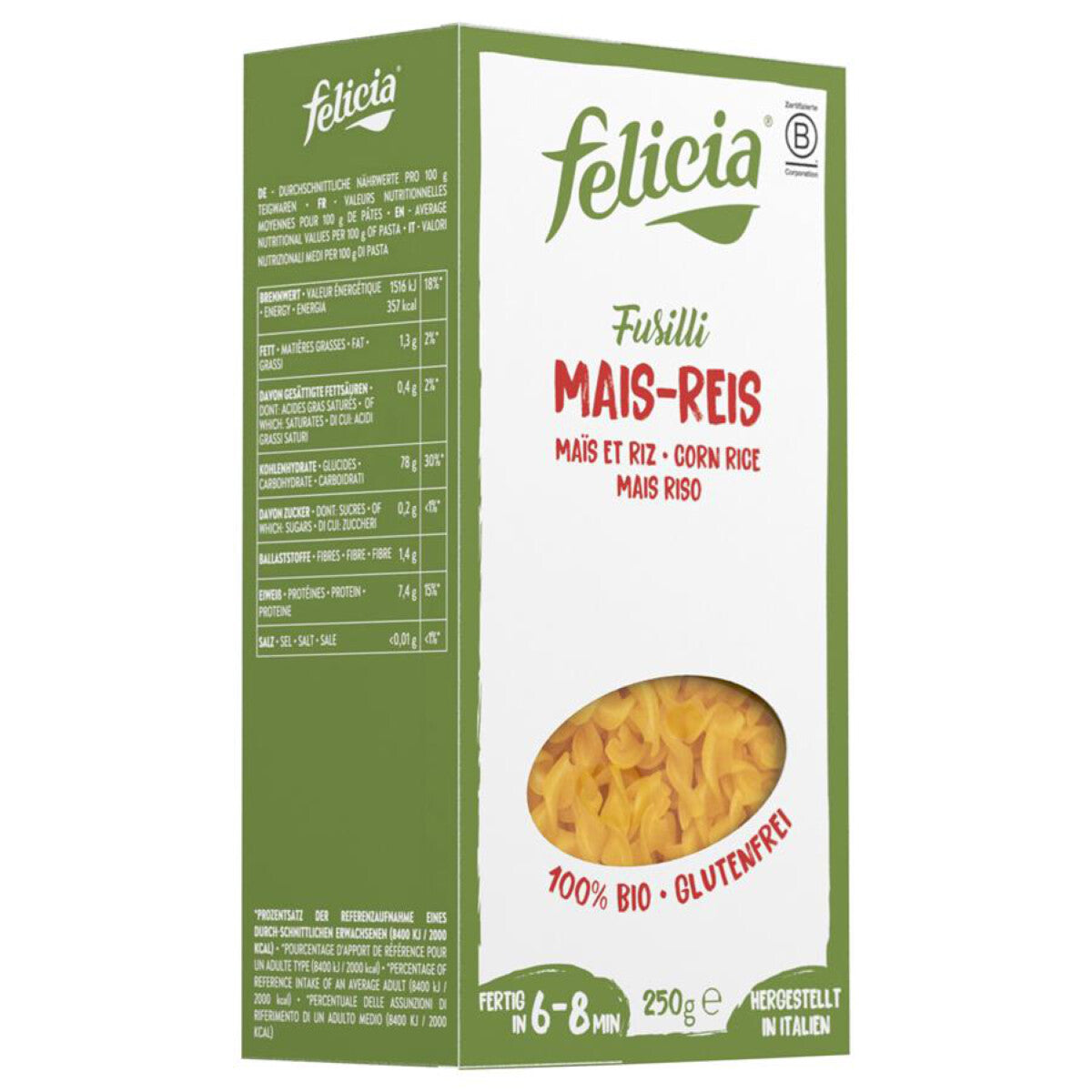 FELICIA BIO Mais-Reis Fusilli - 250 g