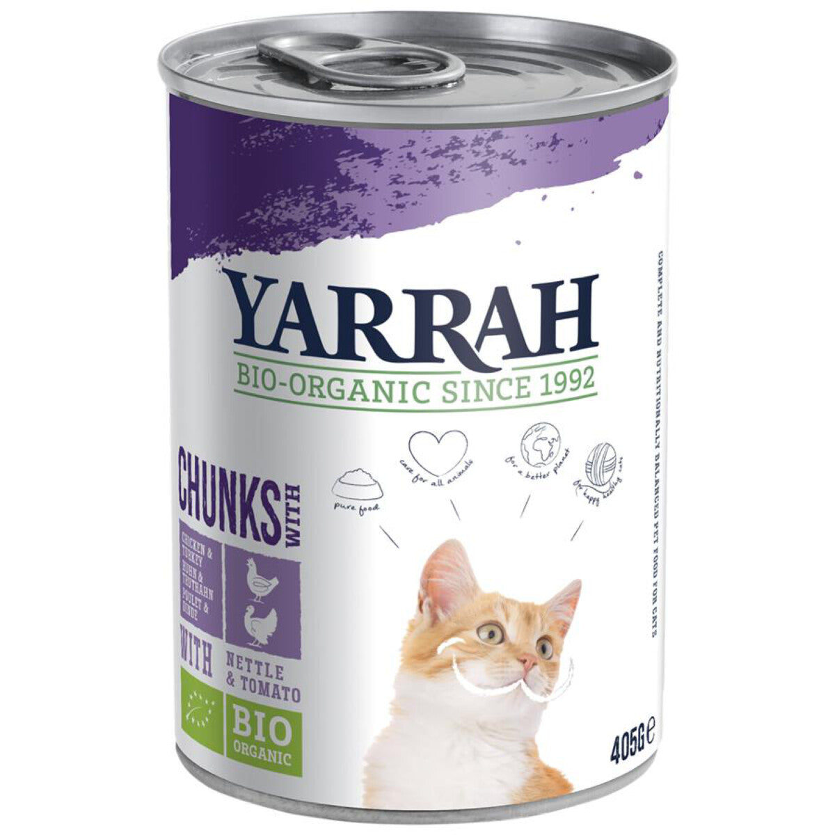 YARRAH Katze Bröckchen Huhn/Truthahn - 405 g