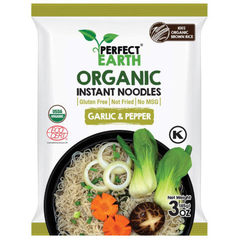 PERFECT EARTH Instant Noodles Garlic & Pepper - 85g