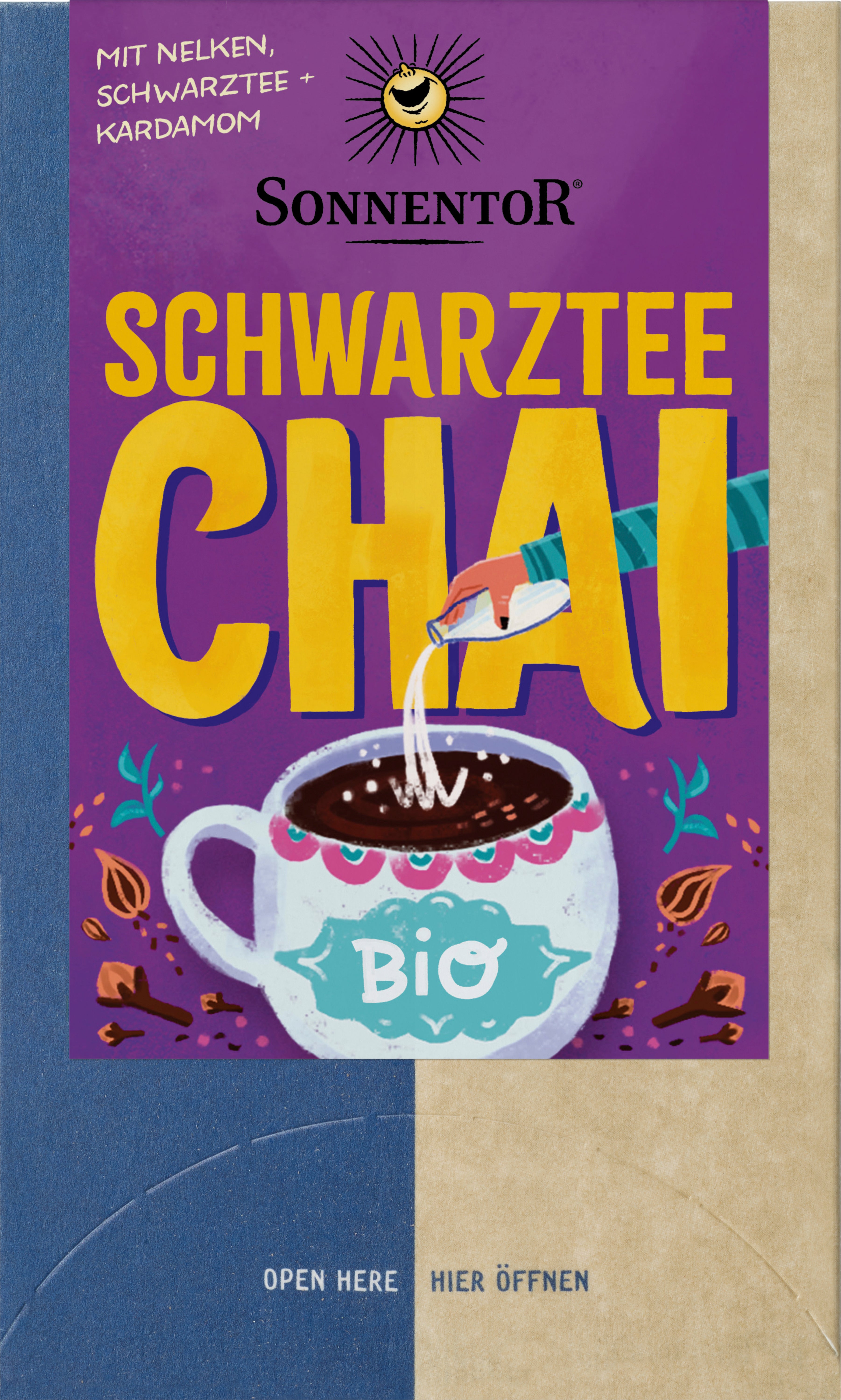SONNENTOR Schwarztee Chai Tee - 18 Btl. 