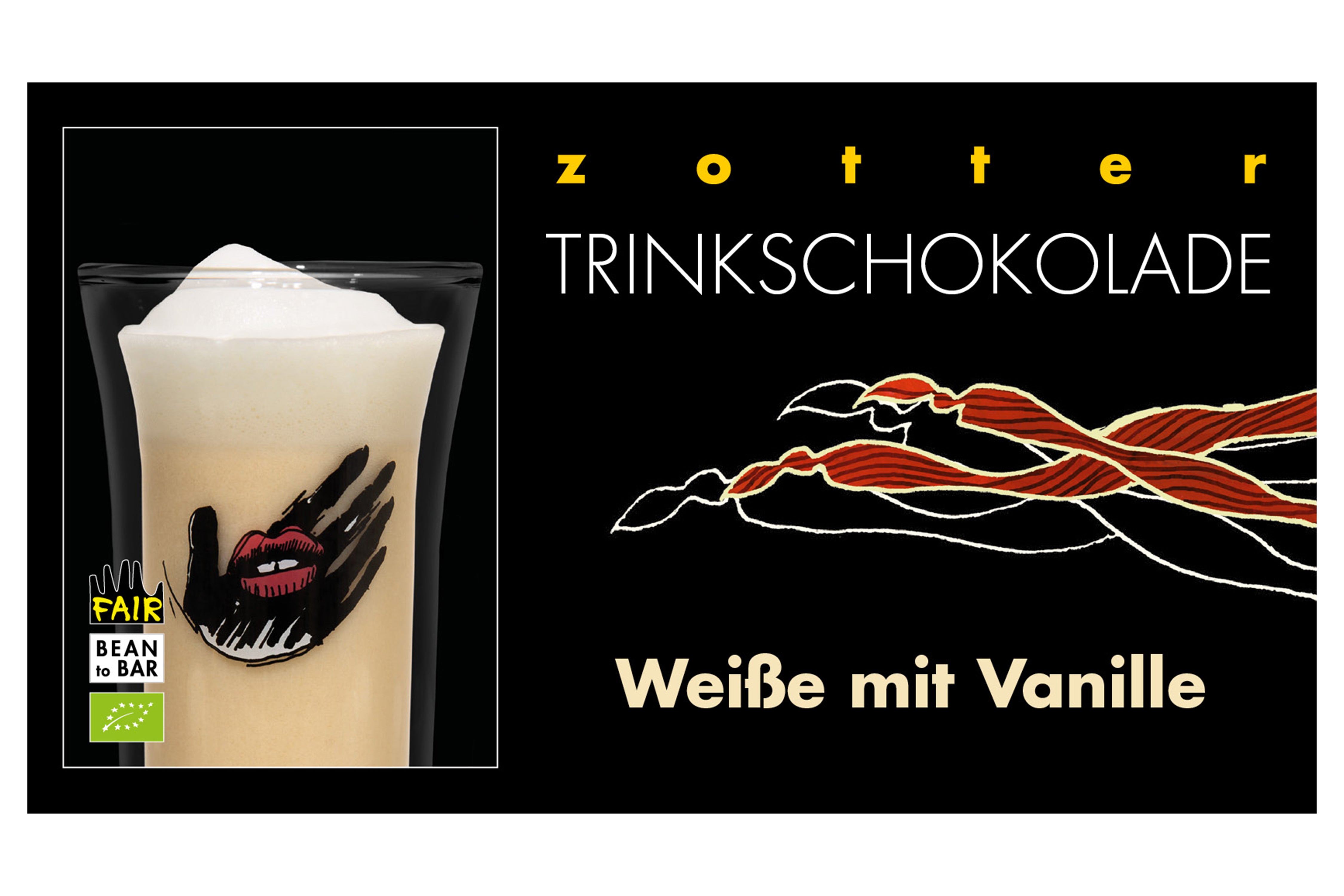 ZOTTER Trinkschokolade Weiße Vanille - 110 g