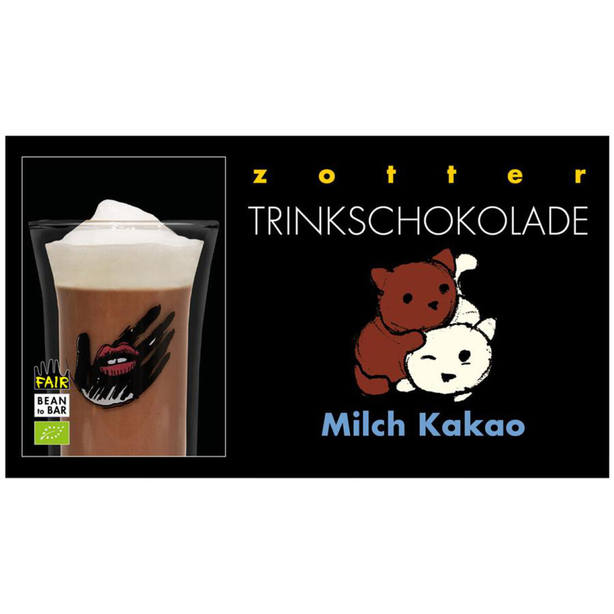 ZOTTER Trinkschokolade Milch-Kakao 5x22g - 110 g