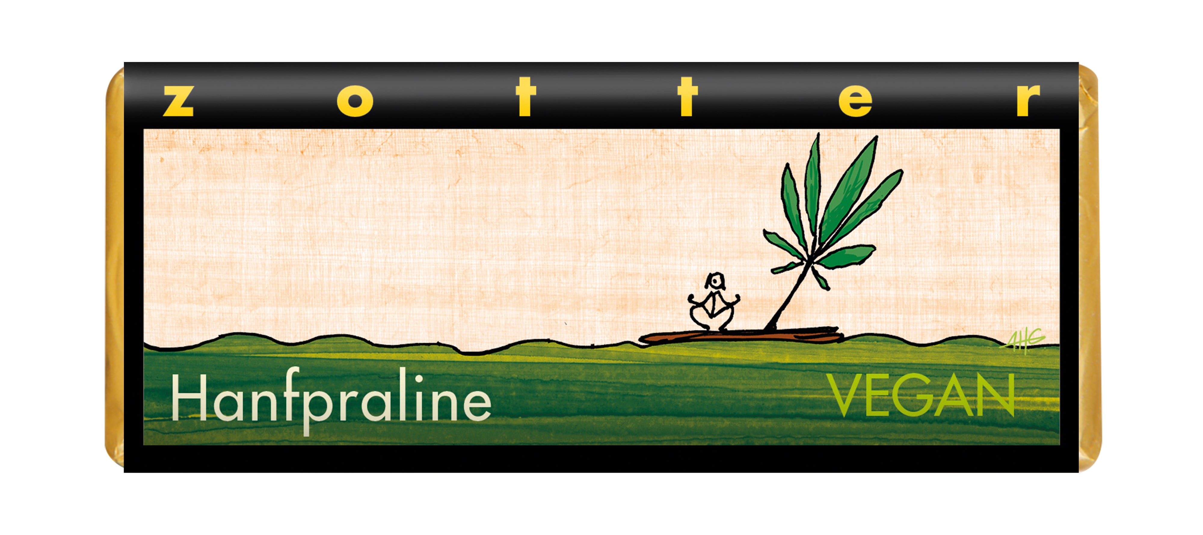 ZOTTER - Hanfpraline Tafel Vegan,
