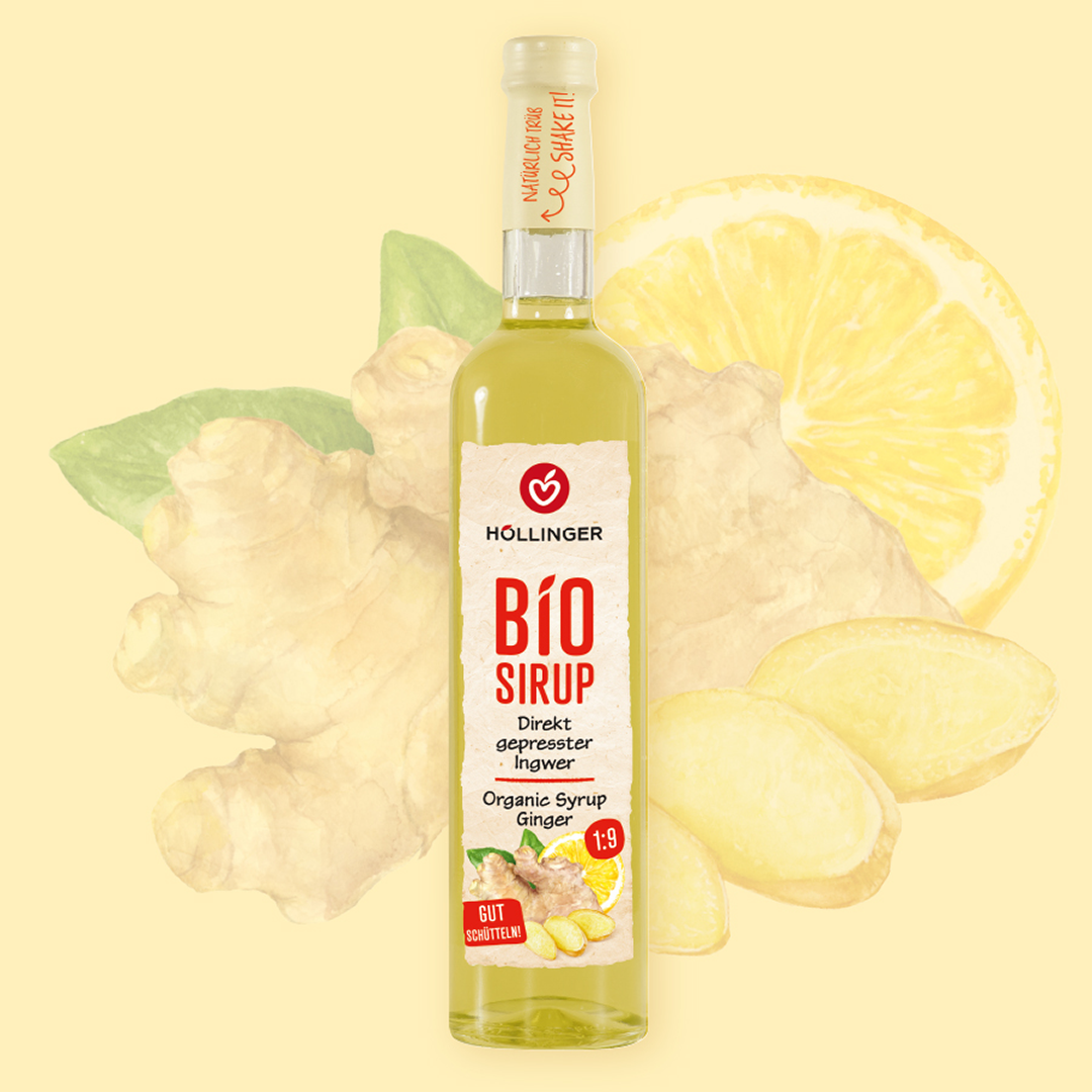 HÖLLINGER- Ingwer Sirup 500 ml, Glasflasche