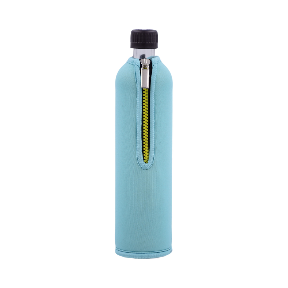 DORA'S Trinkflasche aus Glas mit Neoprenbezug - 500 ml