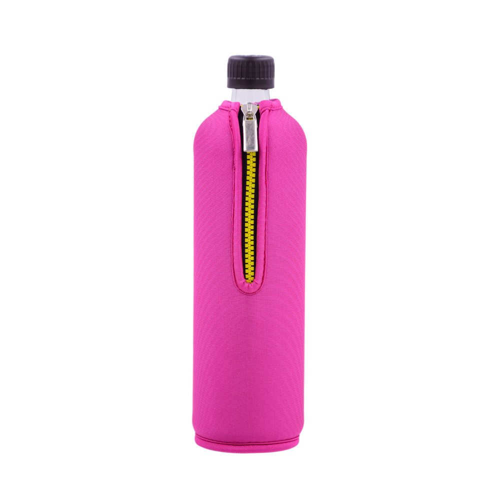 DORA'S Trinkflasche aus Glas mit Neoprenbezug - 700 ml 