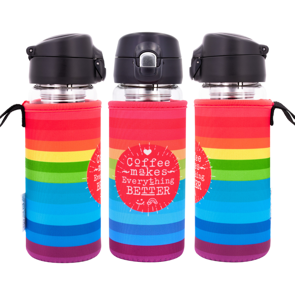 DORA'S Glasthermoflasche Kaffee - 450 ml
