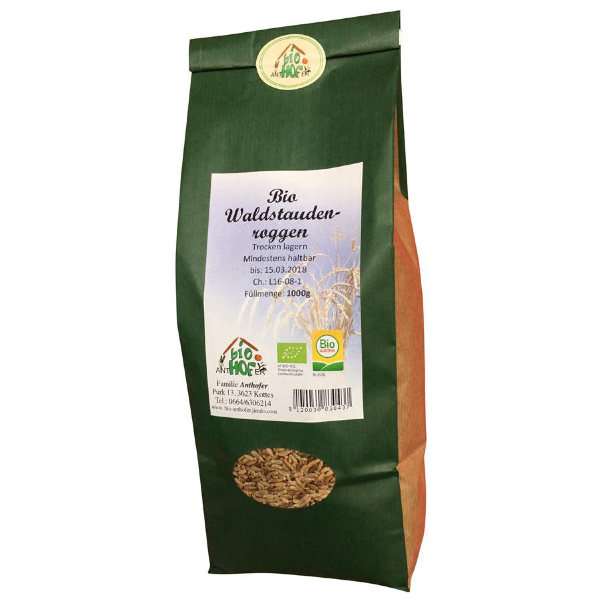 ANTHOFER Waldstaudenroggen - 1 kg