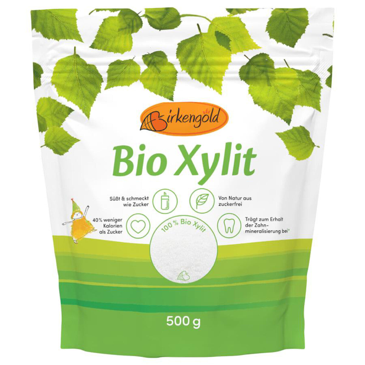 BIRKENGOLD Xylit kristallin im Beutel - 500 g