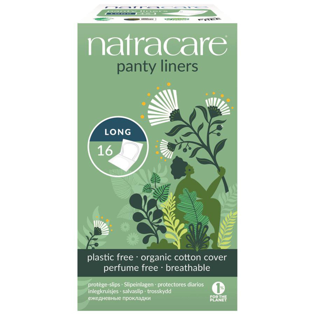 NATRACARE Panty Liners Long - 16 Stk.
