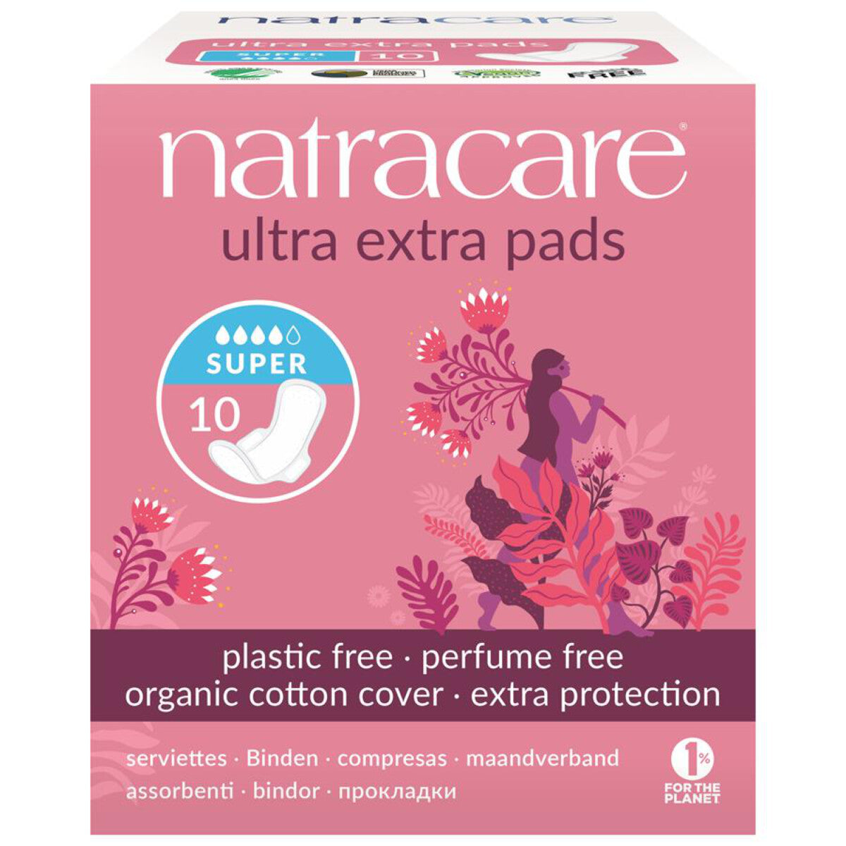 NATRACARE Ultra Extra Damenbinden Super - 10 Stk.