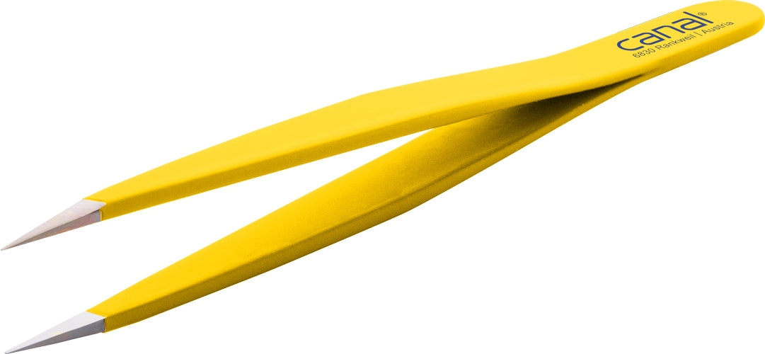 CANAL Splitterpinzette gelb - 95 mm 