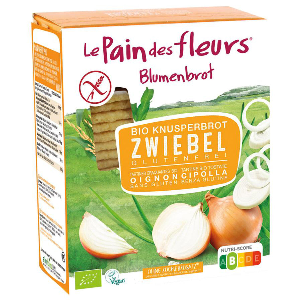 BLUMENBROT Knusperbrot Zwiebel - 150 g