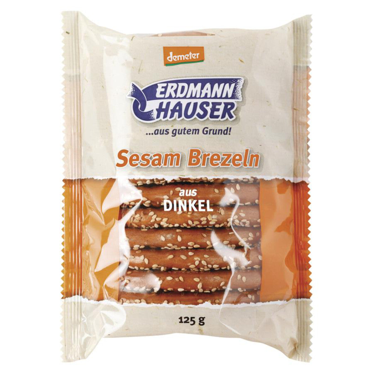 ERDMANNHAUSER Dinkelbrezel mit Sesam - 125 g
