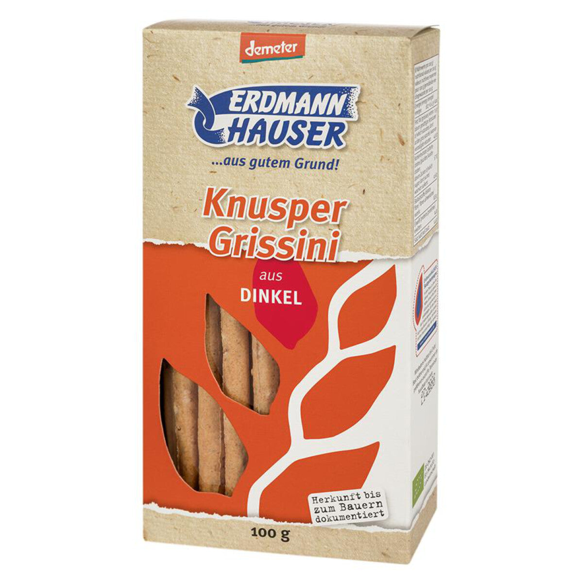 ERDMANNHAUSER Dinkel Grissini – 100 g